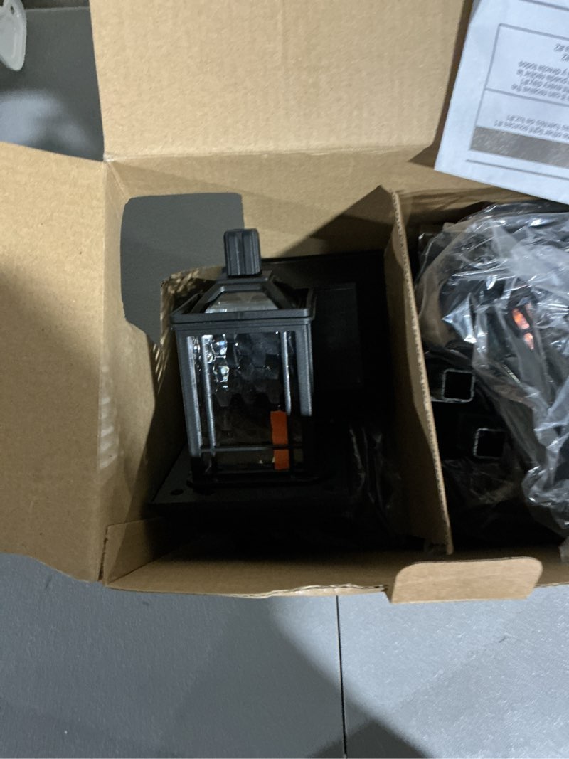 Condition photo showing As Is for harbor breeze 10 -pack 6 -lumens black solar led outdoor path light kit ( 3000-k )