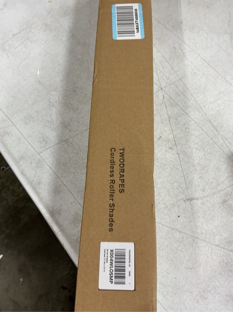 Condition photo showing New/Like New for 100% blackout cordless roller shades for bedroom free-stop blinds with valance uv protection black out linen shades blinds for indoor bathroom windows living room beige oatmeal 27" w x 72" h oatmeal 27"w x 72"h