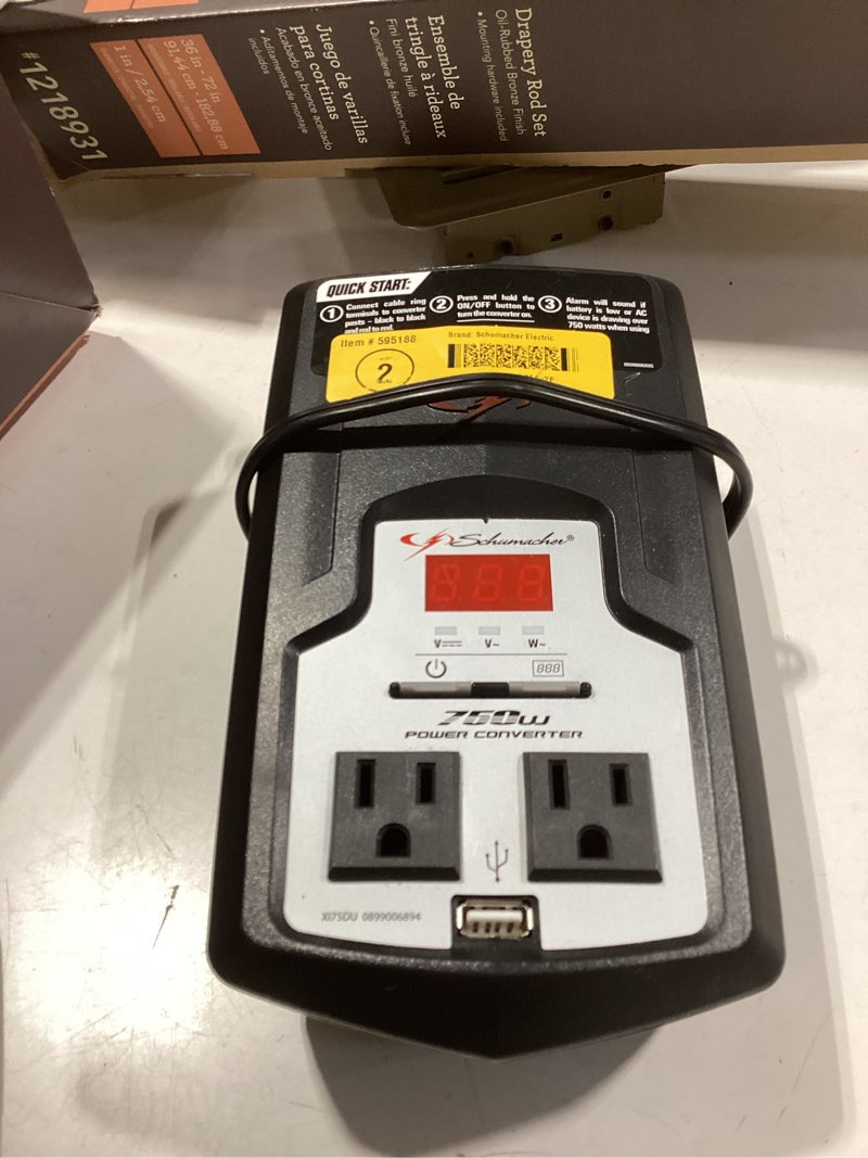 schumacher electric 750 -watt power inverter