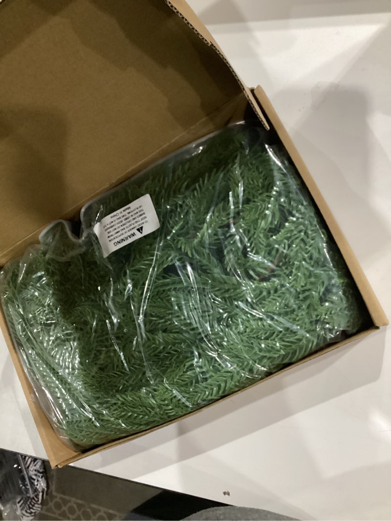 Condition photo showing New/Like New for 5FT Artificial Norfolk Pine Garlands Real Touch Winter Pine Garland Green Artificial Greenery Garland for Table Mantle Wall Indoor Outdoor Christmas Decorations Faux Xmas Home Kitchen Decor(1, 5FT) 5FT 1