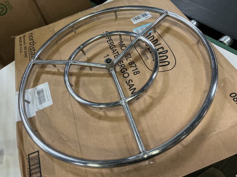 Condition photo showing Good Condition for Skyflame 24-Inch Round Stainless Steel Fire Pit Jet Burner Ring, High Flame