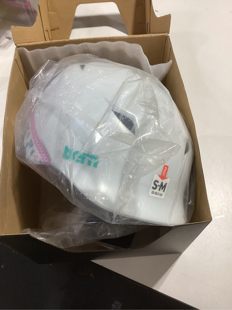 Condition photo showing Good Condition for similar to\nBERN Nina Bike Helmet for Kids, Ages 3-12, Flip Visor, Adjustable fit, Lightweight, CPSC Safety Certified Satin White Small-medium