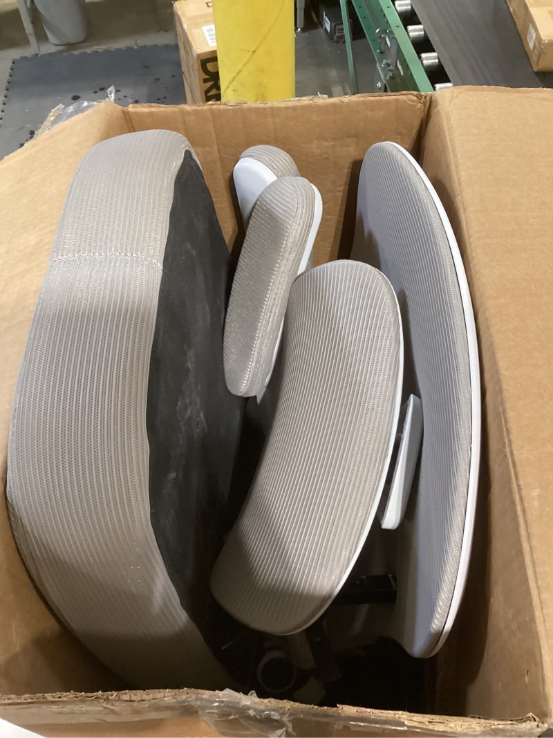 Condition photo showing item condition for COLAMY Ergonomic Mesh Office Chair, High Back Desk Chair with Footrest, Adjustable Headrest and 3D Arms, Fixed Tilt Lock, Lumbar Support, Breathable Mesh Computer Chair for Home Office,Grey