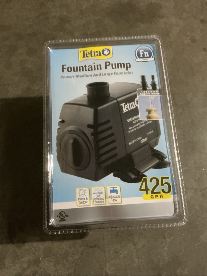 Condition photo showing New/Like New for Tetra Pond 956676 425 GpH Fountain Pump