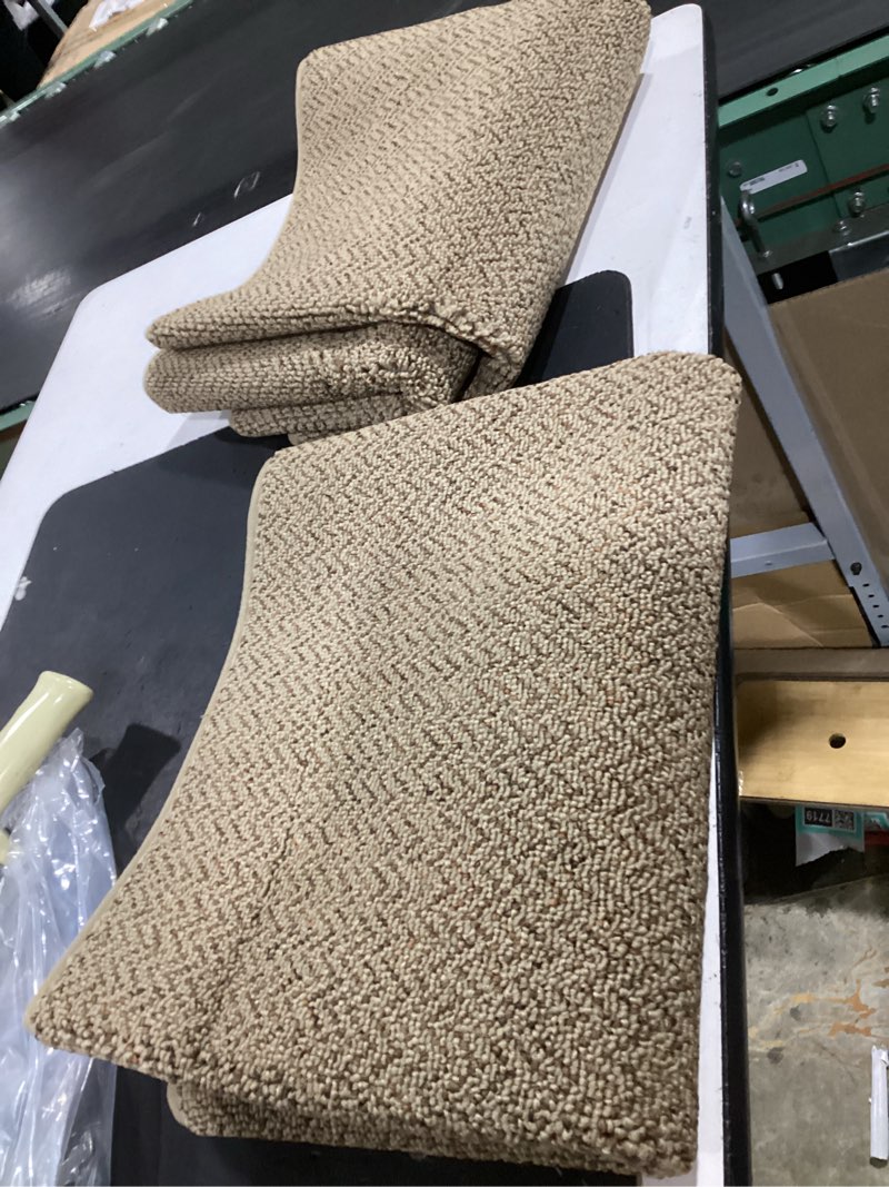 Condition photo showing Good Condition for cosy homeer kitchen rugs non slip washable 24"x36"+24"x60" absorbent kitchen mats for floor stain resistant kitchen runner rug sets of 2 kitchen floor mats for sink,taupe taupe 24inx36in+24inx60in