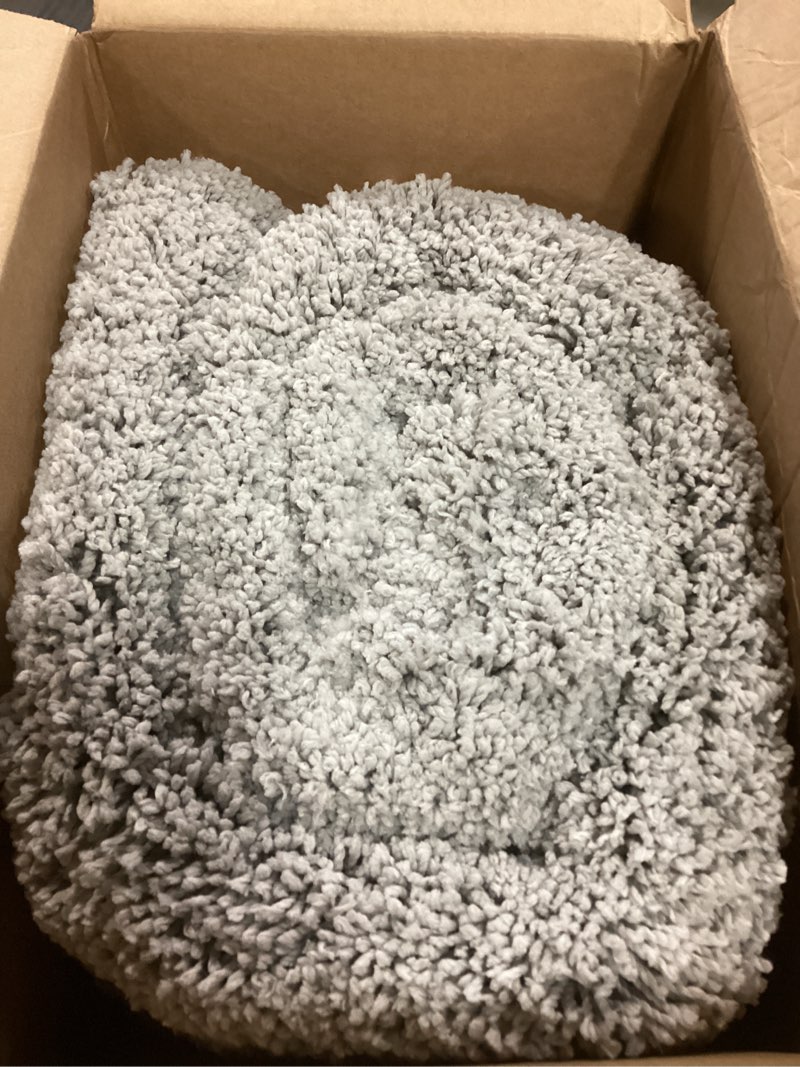 Condition photo showing Good Condition for ilango grey bathroom rugs 70" × 24" non slip & super absorbent extra thick soft, washable bath carpet runner for floor, microfiber plush shaggy bath mats with rubber for bedroom bathtub shower room grey 2' x 5'10" (24''x70'' bathroom rug)