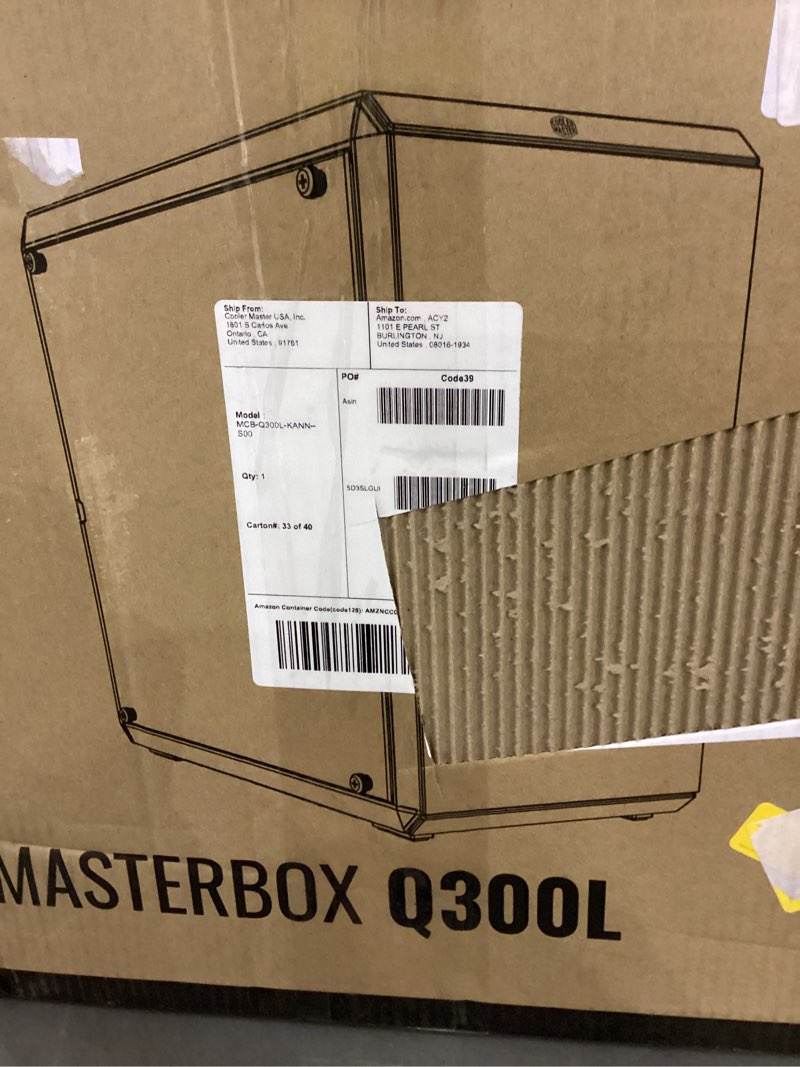 Condition photo showing As Is for cooler master