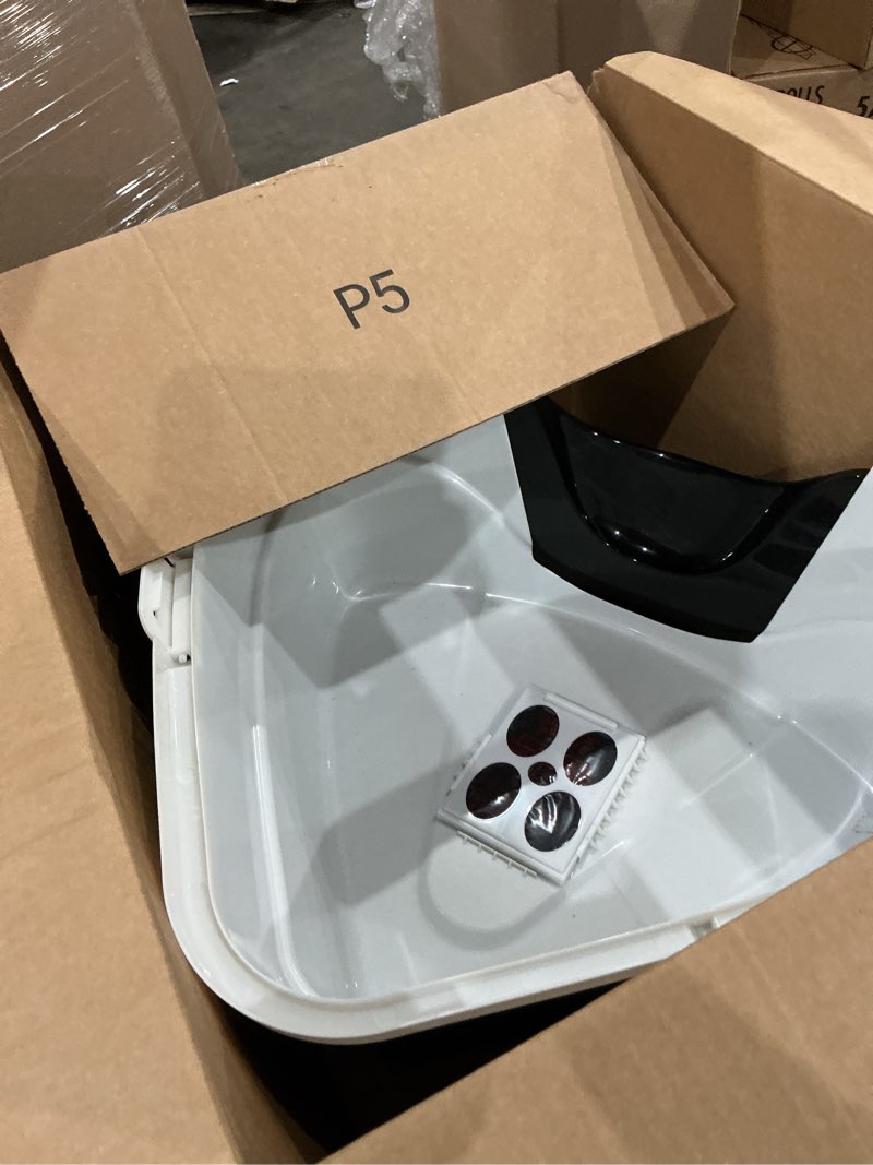 Condition photo showing As Is for nature’s miracle hooded corner litter box, with odor control charcoal filter (p-5915) pack of 1