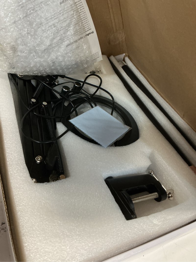 Condition photo showing Good Condition for 30x 12x large floor magnifying glass with light and stand, floor magnifying lamp adjustable height,infinite color dimmable, 4-in-1 lighted magnifier lamp for close work,reading,painting, hobby?black?
