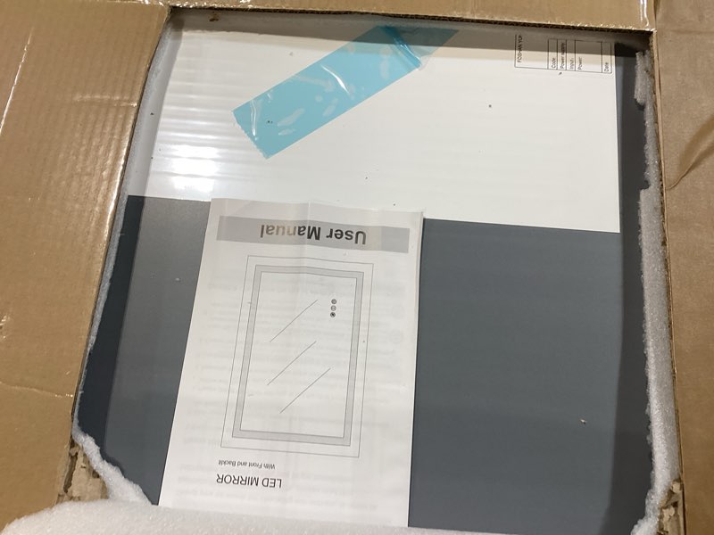 Condition photo showing Good Condition for amorho led bathroom mirror large 77"x 36" with front light and backlit, stepless dimmable wall mirrors with anti-fog, shatter-proof, memory, 3 colors, double led vanity mirror 77"l x 36"w front and backlit