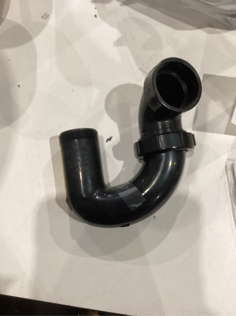 Condition photo showing As Is for charlotte pipe 1-1/2-in abs dwv fitting for non-potable water, black, schedule 40, nsf safety