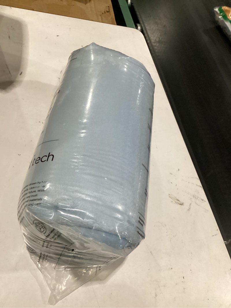 Condition photo showing Good Condition for bedsure gentlesoft fleece king size blankets for bed light blue - soft lightweight plush cozy fuzzy luxury microfiber, 108x90 inches light blue king (108" x 90")