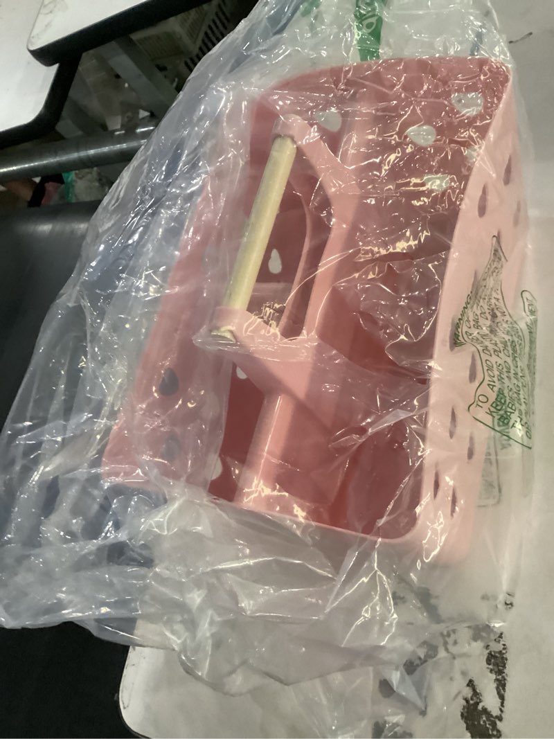 Condition photo showing Good Condition for anyoifax portable shower caddy plastic shower basket organizer divided bathroom caddy storage cleanning caddy tote with handle for college, dorm room, kitchen, pink