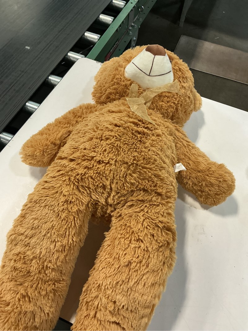 Condition photo showing As Is for HollyHOME Big Teddy Bear Large Teddy Bear Stuffed Animal Birthday Valentines Day Plush for Kids and Girlfriend 36 inch Tan