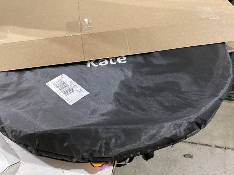 Condition photo showing Good Condition for kate 5x6.5ft(1.5x2m) collapsible backdrop self tape white blue twist flex folding pop up backgrounds for photoshoot, headshots photo, video calls blue/white