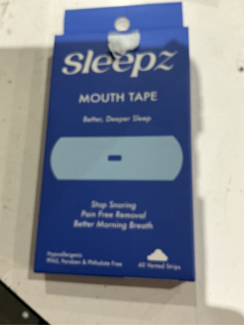 Condition photo showing As Is for sleepz mouth tape strips with ventilation, 60 count