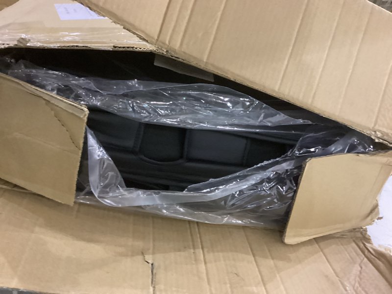 Condition photo showing New/Like New for Fit Tucson Car Seat Covers (5 Seats Full Set) Compatible with Hyundai Tucson 2010-2023 2024 2025 2026 - Full Coverage Breathable Leather, Airbag Compatible, Waterproof & All-Weather, Black Full Set F6 Black Hyundai-Tucson-2010-2026