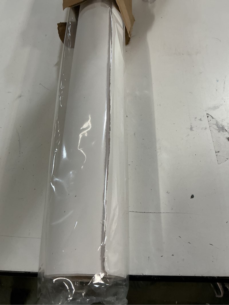 Condition photo showing As Is for Yizhily Seamless Photography Photo Backdrop Background Paper for Photoshoot, Arctic White, 53''x16.5' 53"x16' Arctic White