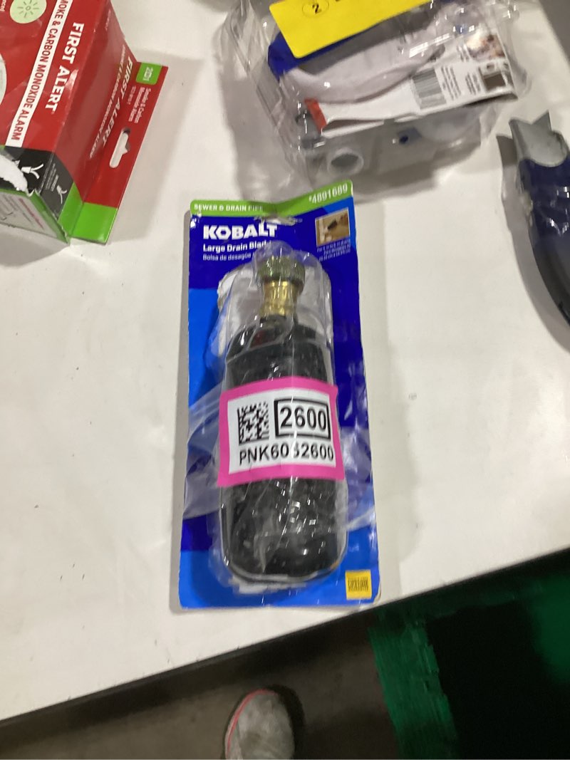 Condition photo showing As Is for kobalt large drain rubber bladder