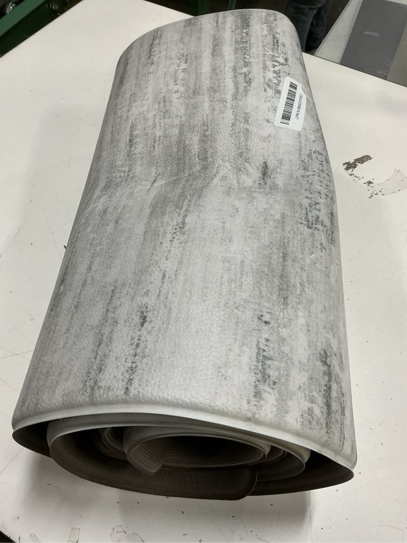 Condition photo showing Good Condition for KIMODE Anti Fatigue Kitchen Mats for Floor, Abstract Farmhouse Kitchen Rugs, Cushioned Kitchen Floor Mats, Comfort Standing Mat for Sink, Laundry, Office, Desk Multi-Grey 17\"x47\"+17\"x29\" 17.3\" x 47\"+17.3\" x 29\"--0.47 inches Grey/Multi