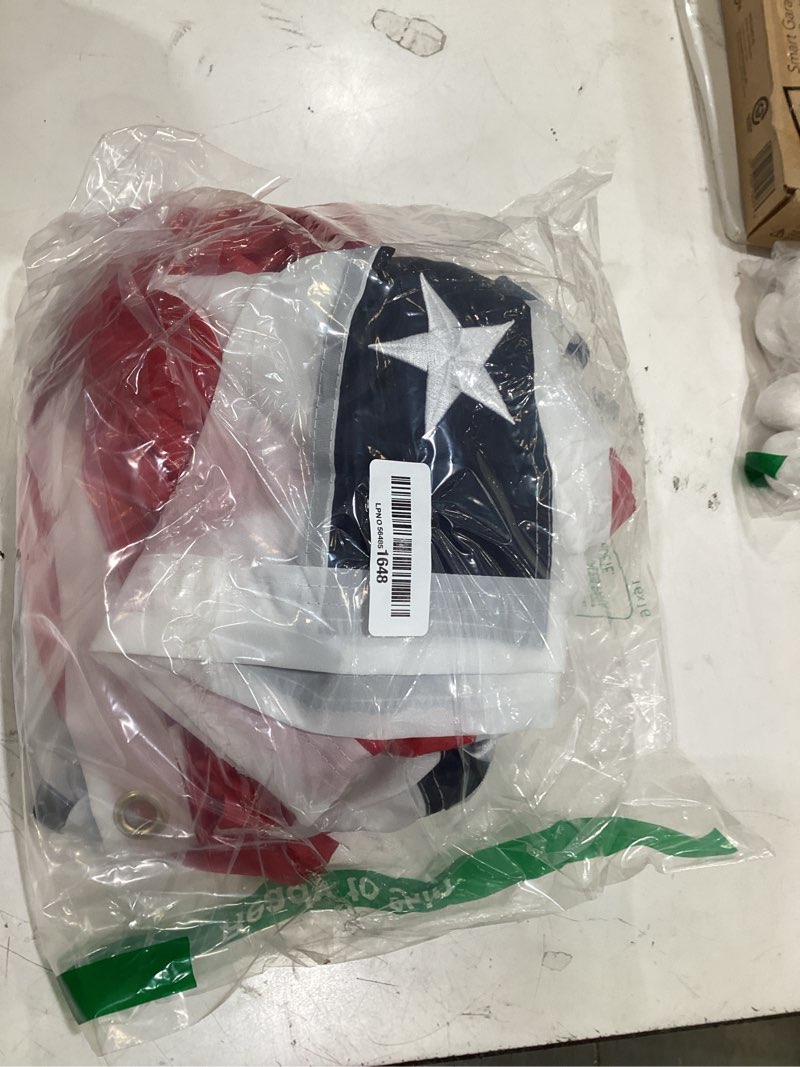 Condition photo showing Good Condition for 6pack american bunting flags for 4th of july patriotic decor 1.5x3ft pleated half fan bunting 250th anniversary outside porch usa flag garden embroidered star red white & blue stripe banner 6pack-bunting-1.5x3ft