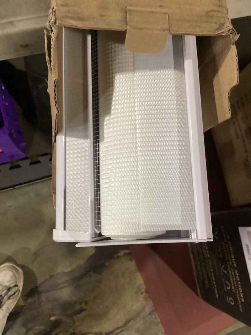 Condition photo showing Good Condition for Zebra Roller Shades, Dual Layer Roll Up Blind for Living Room, Semi Sheer Shades Window Privacy Light Control for Day and Night, (Maximum Height 72inch, White Color, Width 33 inch) 33"W x 72"H White