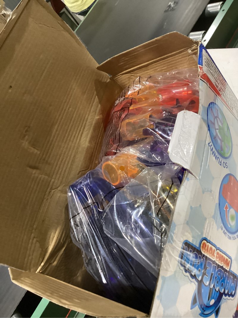 Condition photo showing New/Like New for joyin 207pcs glowing marble run, construction building blocks toys with 5 glow in the dark glass marbles, stem toy for boys and girls, educational toy(147 plastic pieces + 60 glass marbles)