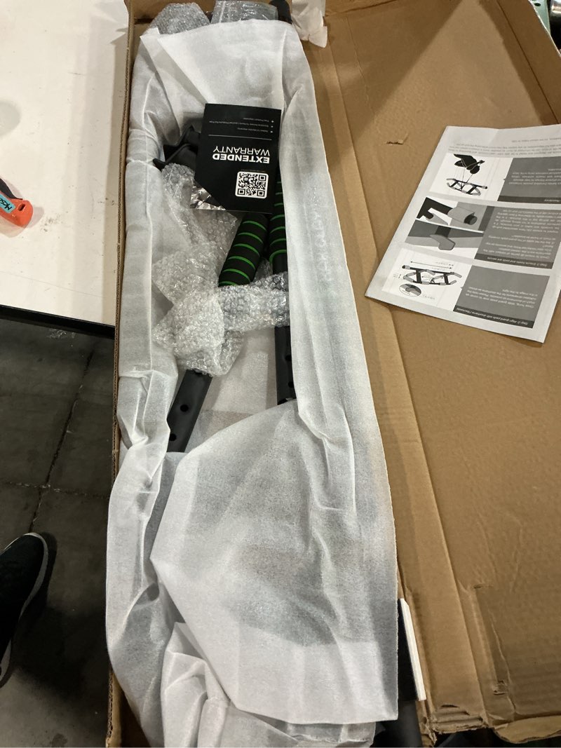 Condition photo showing New/Like New for 2026 upgrade multi-grip pull up bar with smart larger hooks technology - usa original patent, designed, shipped, warranty