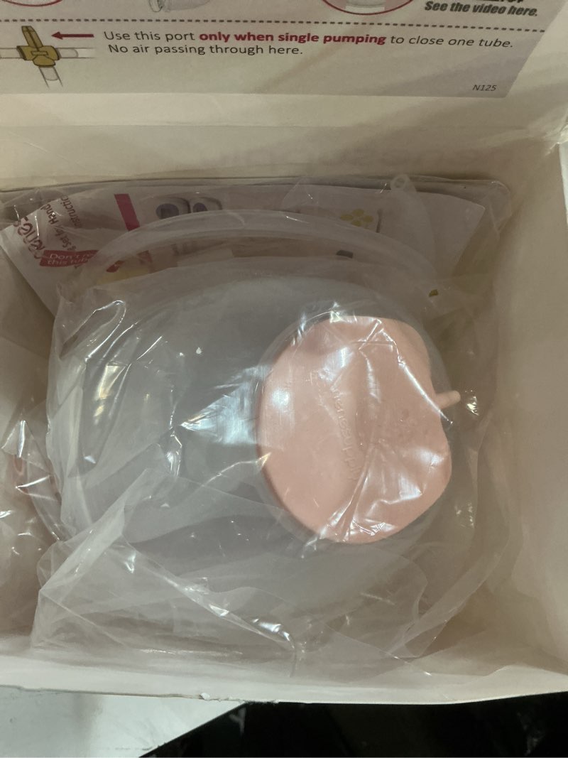 Condition photo showing New/Like New for Nenesupply Handsfree Wearable Breastmilk Collection Cara Cups Caracups Compatible with Spectra S1 S2 9 Plus Breast Pumps 24mm Silicone Flanges Replacement for Spectra Pump Parts 19 21mm Inserts 24mm Handfree Collection Cup