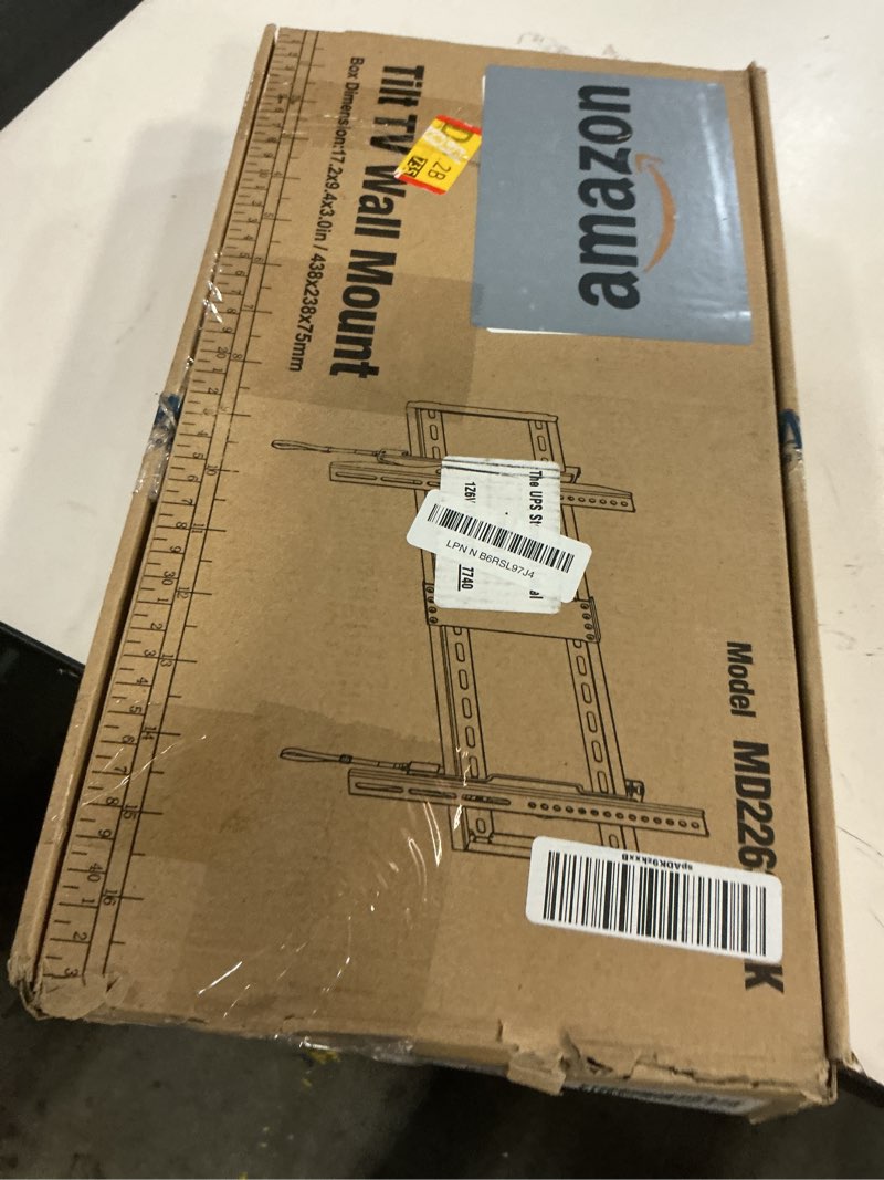 Condition photo showing New/Like New for Mounting Dream TV Wall Mount for 42-86" TVs, Tilting TVs Mount with Level Adjustment Fits 16", 18", 24" Studs Easy for Centering, Wall Mount TV Bracket Max VESA 800x400mm, 120 LBS Loading, MD2263-XLK For 42"-86" TV Black