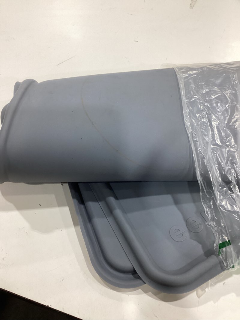 Condition photo showing Good Condition for tidyfriend dog pee pad holder tray fits up to 30” x 36” wee wee pee pads - stable grip, raised edges, quick-wipe silicone surface dog potty tray holder for indoor flooring protection (light grey) 1 pack light grey
