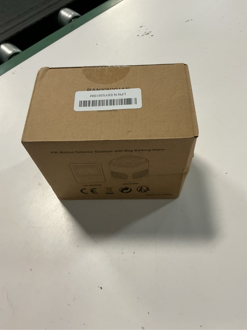 Condition photo showing New/Like New for barking dog motion sensor-pir human body dog barking alarm realistic wireless loud 1000ft door chimes home security 1 receiver 1 motion dectector driveway alarm kit… 1detectors+1receiver