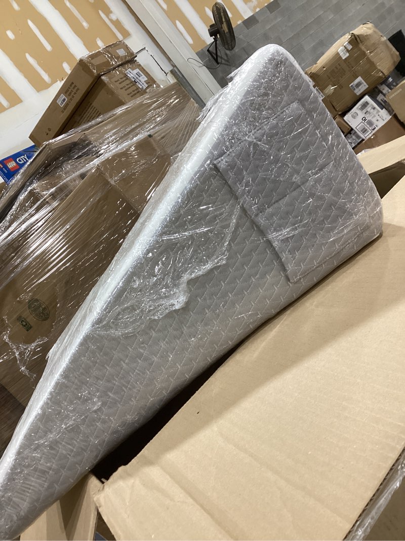 Condition photo showing Good Condition for cozymaker 7.5" bed wedge pillow for sleeping after surgery, back support, leg elevation, gerd acid reflux, neck pain, snoring, cooling memory foam triangle incline wedge, removable washable cover white-grey triangle wedge 24*24*7.5 inch