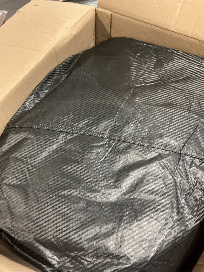 Condition photo showing Good Condition for 30 layers truck car cover for automobiles all weather waterproof, outdoor snowproof uv protection windproof, no zipper,heavy duty universal car covers, (black, fit truck 231"-250")