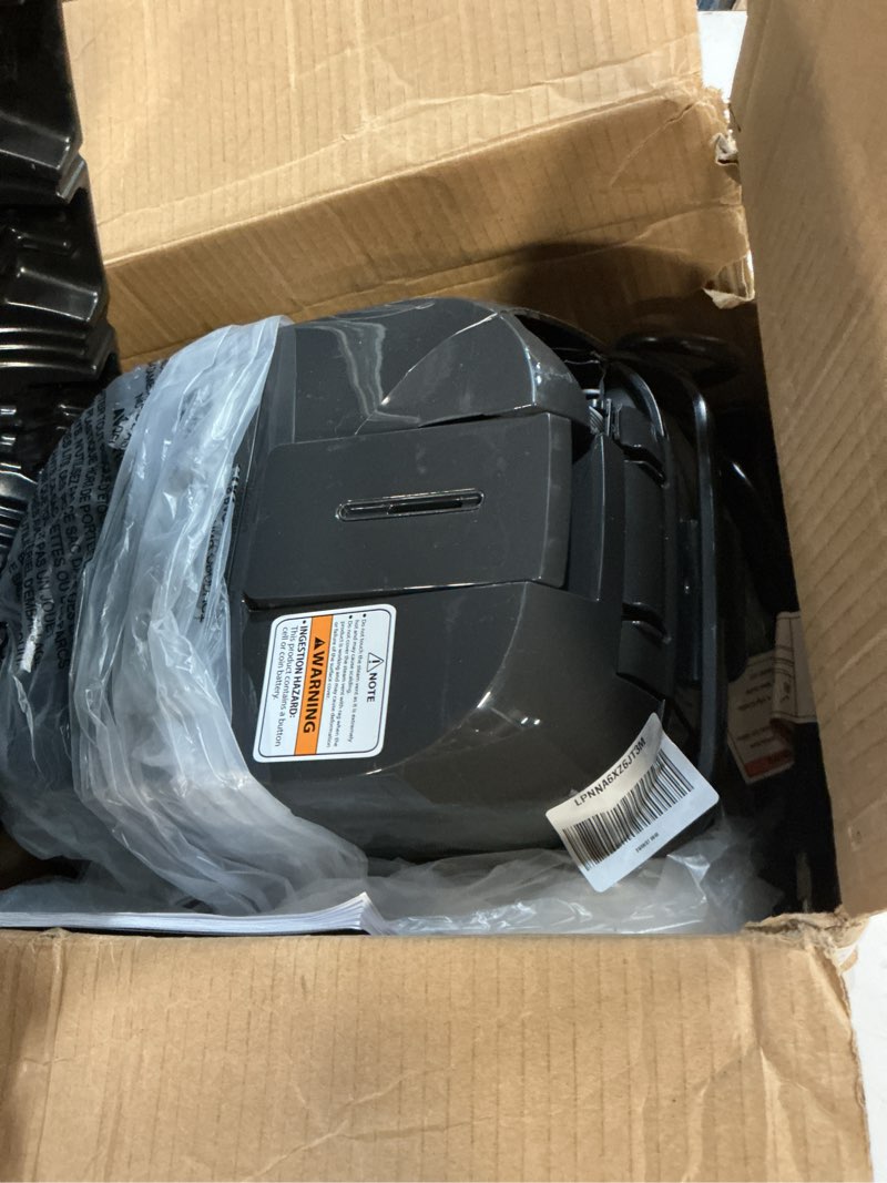 Condition photo showing As Is for toshiba rice cooker small 3-cup uncooked– lcd display with 8 cooking functions: rice, oatmeal, mixed grains and more, nonstick inner pot, grey