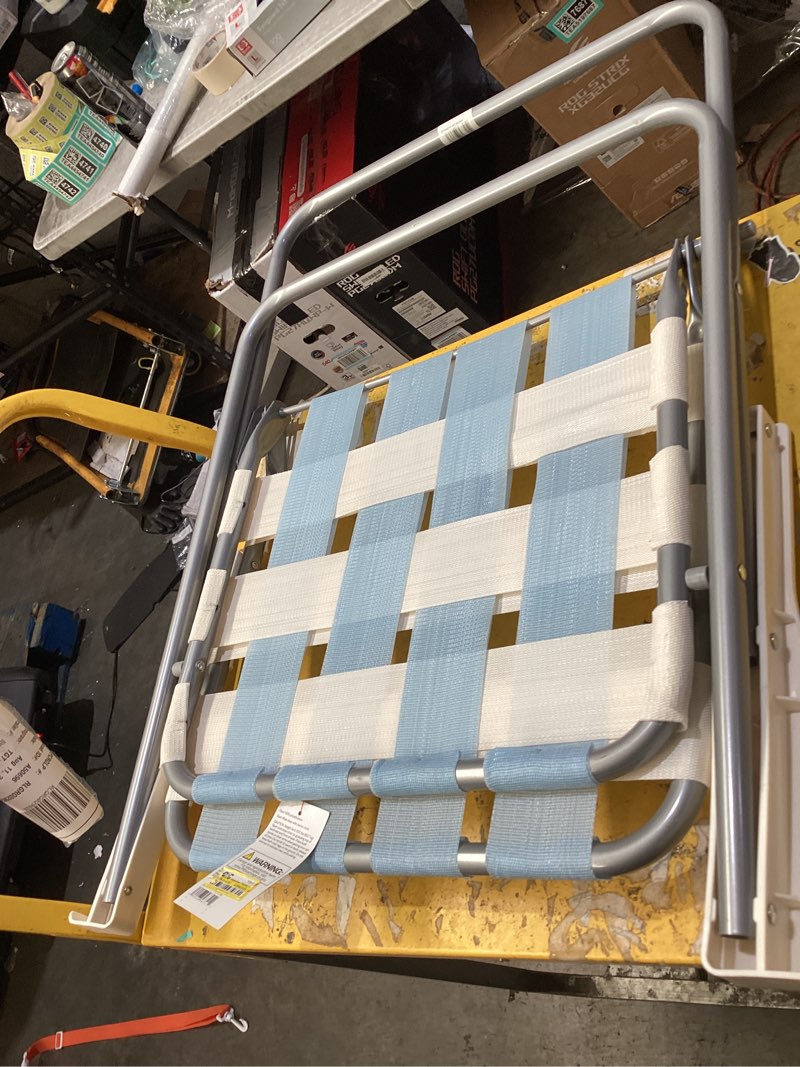 Condition photo showing Good Condition for webstrap folding chair blue - room essentials™