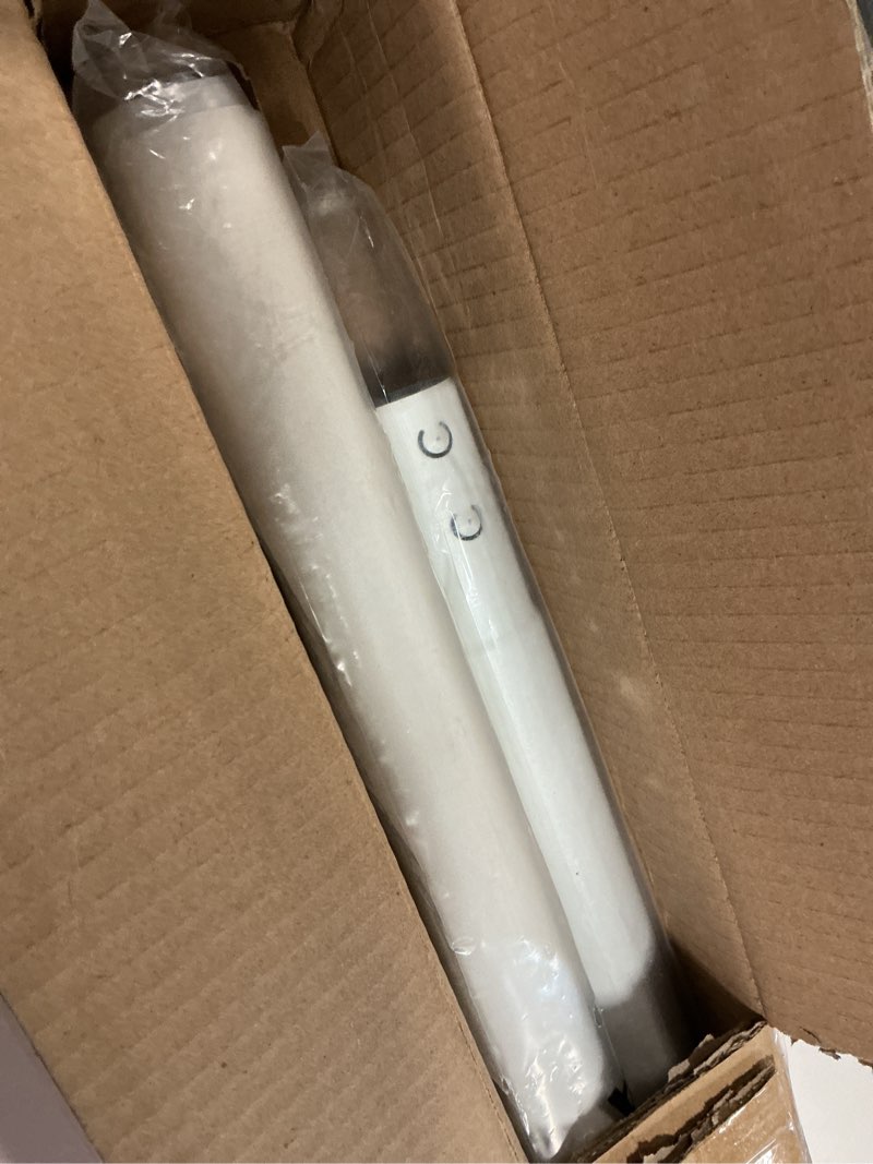 Condition photo showing As Is for ALLZONE Tension Curtain Rod for Window, 83-123 Inches, Heavy Duty Curtain Rods No Drilling, Non-Slip Bathroom Shower Tension Rod, Renter Friendly, Adjustable, Spring Loaded, Extra Long, White White 83-123 Inches