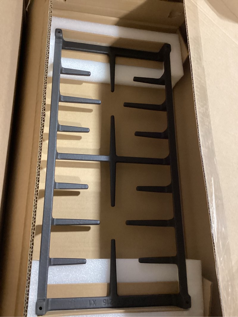 Condition photo showing Good Condition for wb31x27150 stove center grate replacement for ge stove parts 19.3’’ x 9.1'' jxgrate1 wb31x24737 grate general electric gas range parts surface burner grate ge cast iron rack (not jxgrate2 jxgrill2)