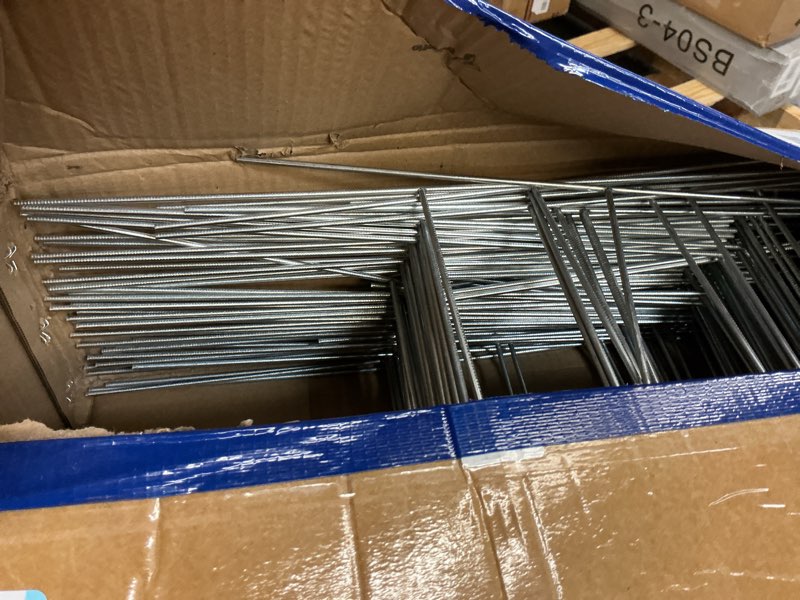 Condition photo showing As Is for tandefio 100 pcs yard sign stakes metal 15"x10" h frame wire yard stakes use with corrugated sign metal holder for advertising party decorations outdoor lawn garden garage house