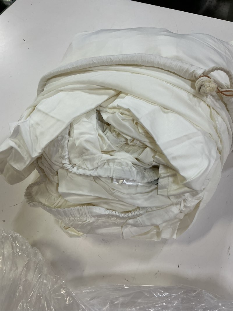 Condition photo showing Good Condition for bamboo sheet set, king, white