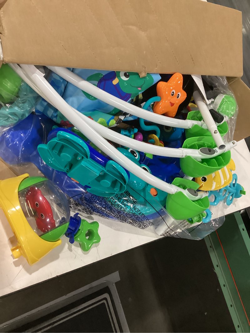 Condition photo showing Good Condition for baby einstein neptune's ocean discovery activity baby jumper activity center, ages 6 months +, max weight 25 lbs., unisex