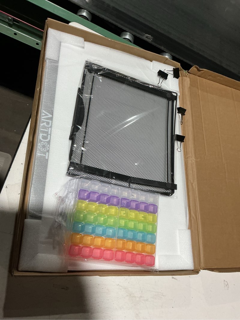 artdot a2 led light pad for diamond painting usb powered light board kit, adjustable brightness with 12 angles stand and clips a2 light pad