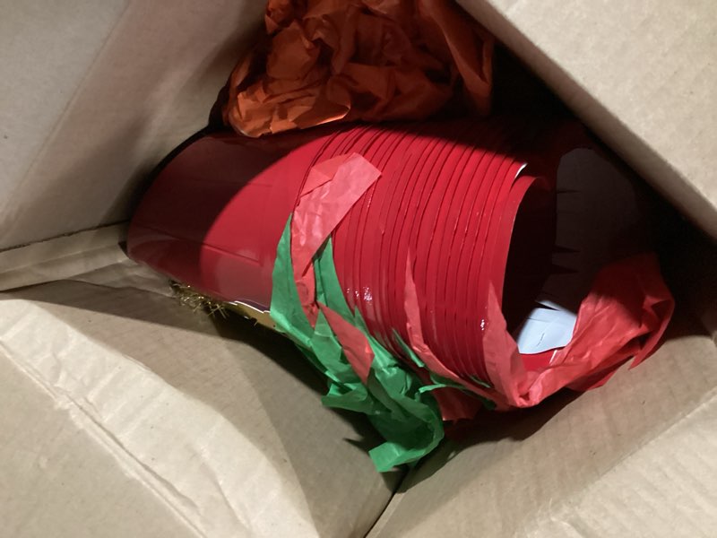 Condition photo showing Good Condition for beistle 66135-r 12-piece plastic drum major hats, red
