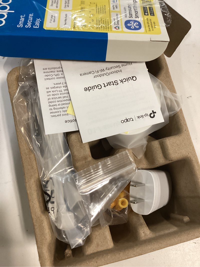 Condition photo showing New/Like New for Tapo 2K+ Indoor/Outdoor Wired Security Camera - 2024 PCMag Editors' Choice, Person/Pet/Vehicle Detection, Baby Monitoring, Color Night Vision, Subscription-Free Local Storage or Optional Cloud, C120 2K 4MP White 1-Pack