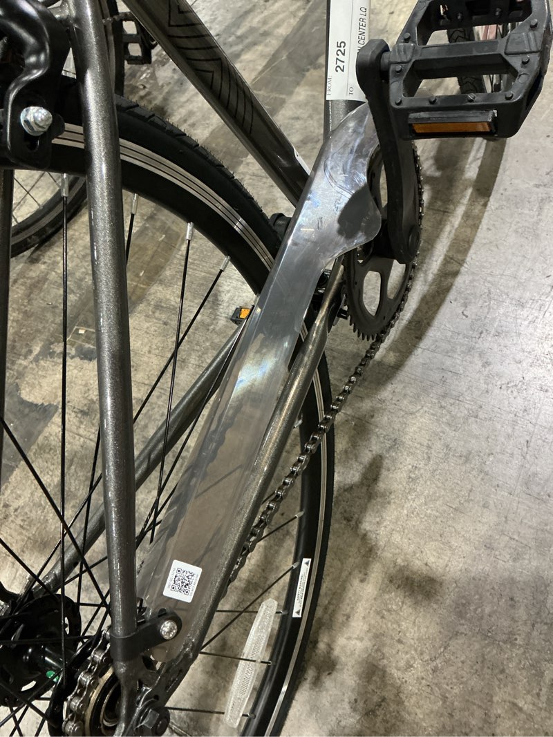 Condition photo showing As Is for concord 700c envoy city road bike, 700c wheels, grey, fits rider 5'4" - 6'2", unisex, adult