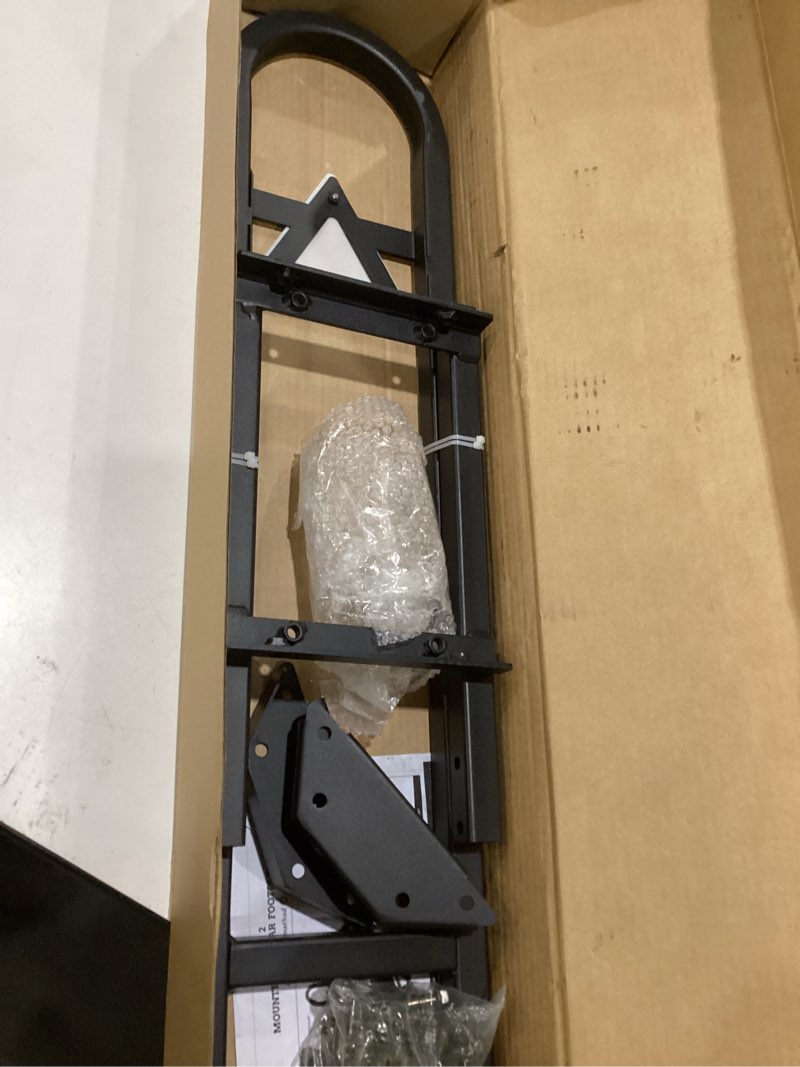 Condition photo showing As Is for golf cart rear seat grab bar, fits club car ezgo yamaha(2+2) /(4+2) passenger golf cart with metal footplates, universal golf cart safety grab bar, detachable & easy to install