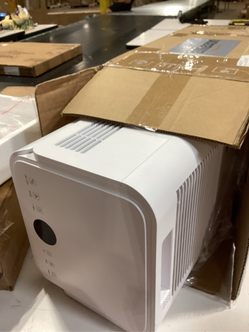 Condition photo showing Good Condition for similar to olixis 30pints dehumidifier with drain hose, most efficient energy star, 2,000 sq.ft dehumidifier for basement, 2l tank 38db, smart humidity ring, ideal humidity remover for home, bedroom & bathroom pearl white 2 liters