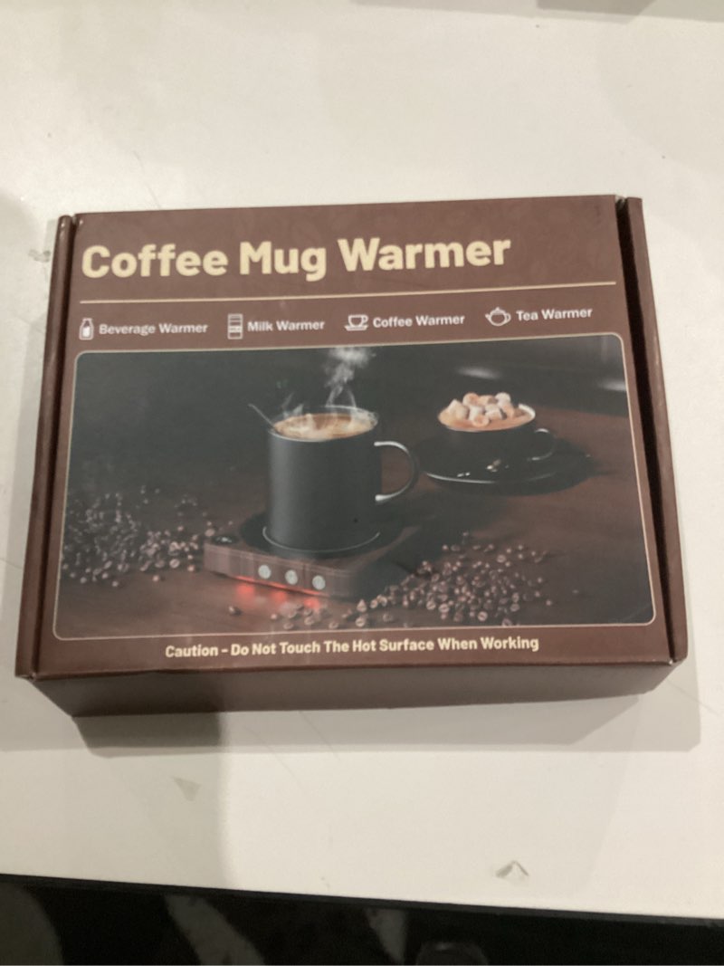 Condition photo showing Good Condition for Mug Warmer - 36W Coffee Mug Warmer for Desk with Temperature Display, 2-12Hrs Auto Shut Off, Smart Candle Warmer - Ideal Coffee Gifts Accessories Keep Beverages Coffee Warmer (Wood) (Wood)