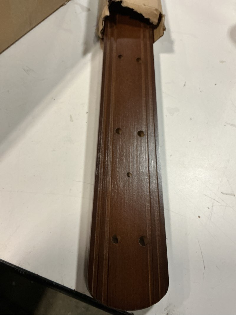 Condition photo showing As Is for Coat Rack Wall Mount, Bamboo Coat Hanger with 6 Metal Pink Gold Hooks for Hanging Clothes, Towels, Keys, Hats, Bags(Brown) Brown&Gold 6 Hooks