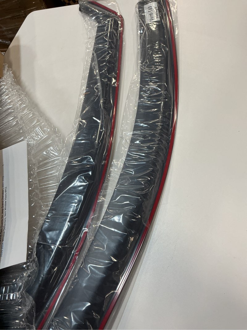 Condition photo showing Good Condition for Nilight in Channel Rain Guards for Jeep Grand Cherokee L 2021 2022 2023 2024 Window Deflectors, Vent Window Visors-4PCS Grand Cherokee L 2021-2024